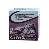 Ceva Витаминизированное лакомство для кошек (с биотином и таурином), 60 таблеток