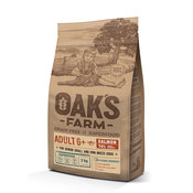 Oaks Farm Grain Free Adult 6+ Small and Mini Breeds Беззерновой сухой корм для пожилых собак старше 6 лет малых и мини пород (лосось)