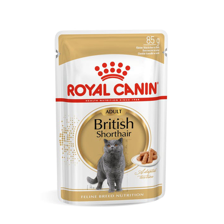 Royal Canin British Shorthair Adult Кусочки паштета в соусе для взрослых кошек Британская короткошерстная – интернет-магазин Ле’Муррр