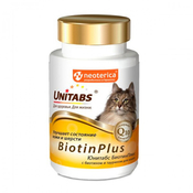 Unitabs BiotinPlus Витамины для кошек (с биотином и таурином), 120 таблеток